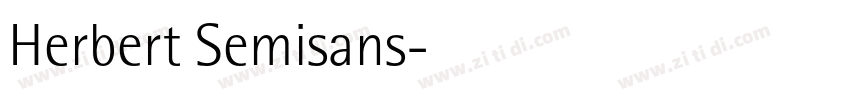 Herbert Semisans字体转换
